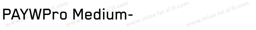 PAYWPro Medium字体转换